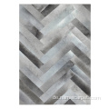 Greycowhide Patchwork Luxus großer Hotel Leder Teppich